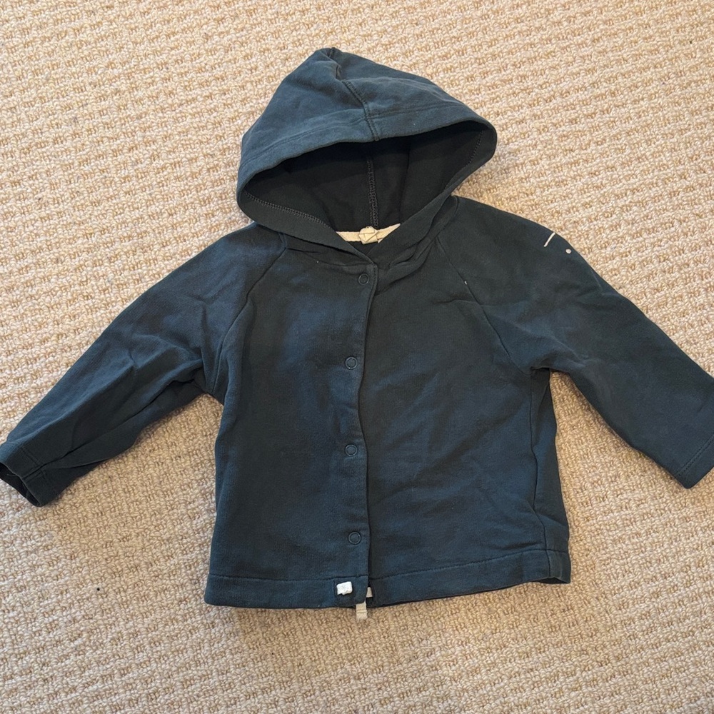 Gray Label Snap Hoodie